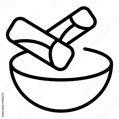 Food cuisine icon outline vector. Azerbaijan arabian. Indian dish