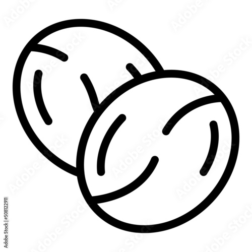Coffee bean icon outline vector. Cezve cup. Espresso drink