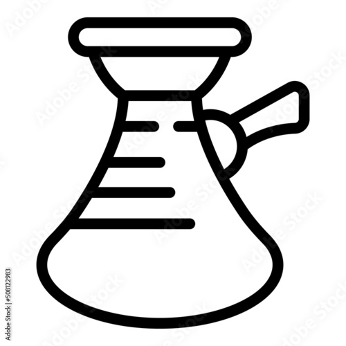 Espresso drink pot icon outline vector. Coffee cezve cup. Kitchen machine
