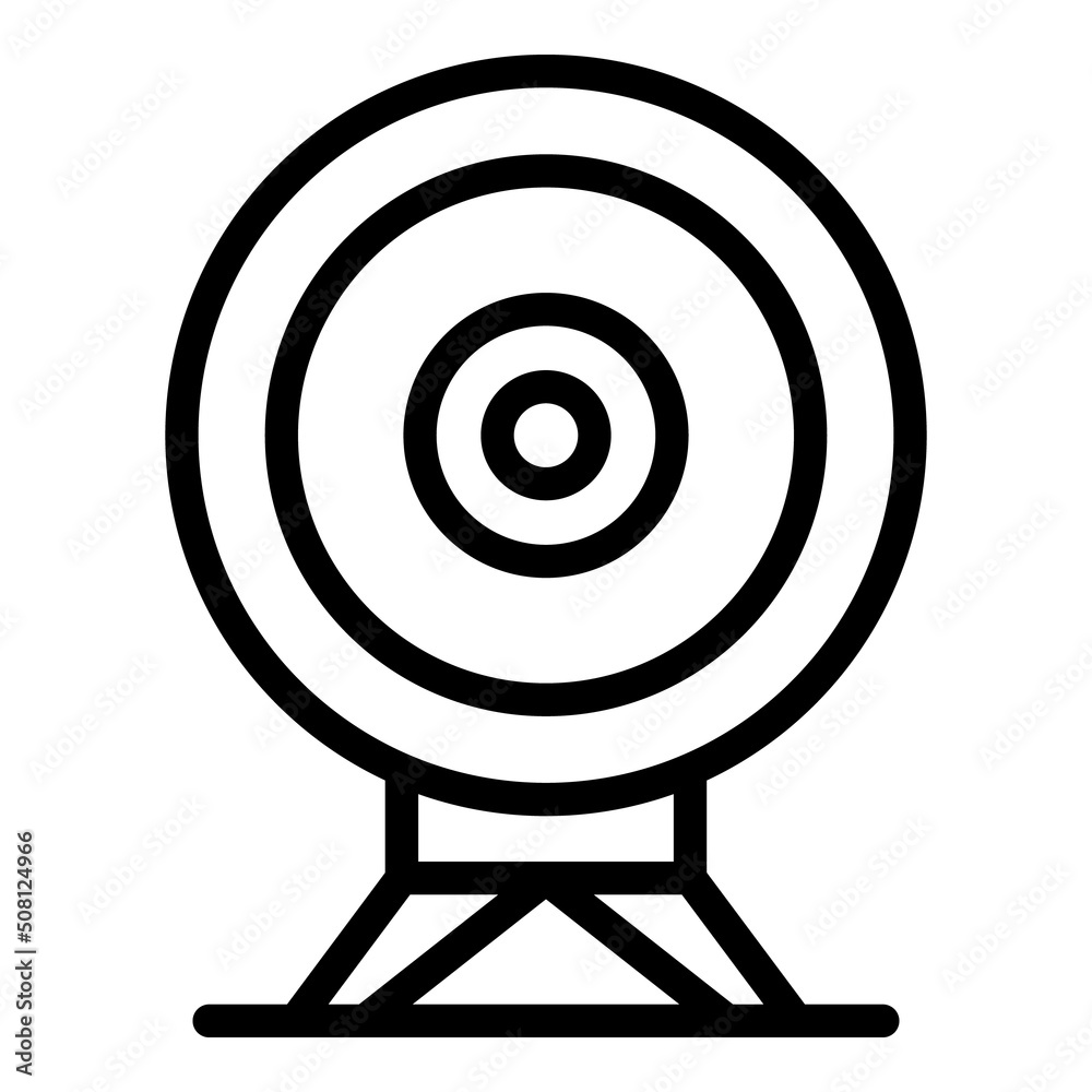 Online target icon outline vector. People work. Computer virtual Online target icon outline vector. People work. Computer virtual