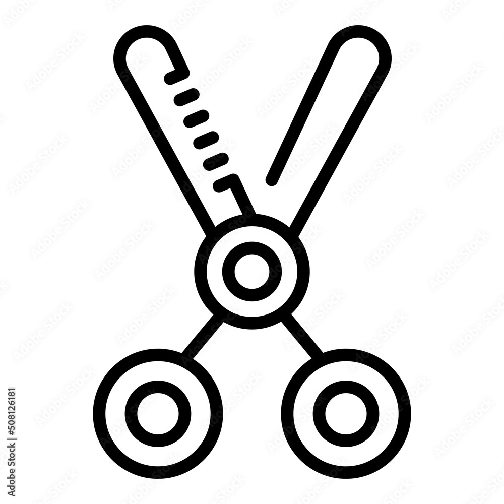 Hair scissors icon outline vector. Woman salon. Beauty cut Hair scissors icon outline vector. Woman salon. Beauty cut