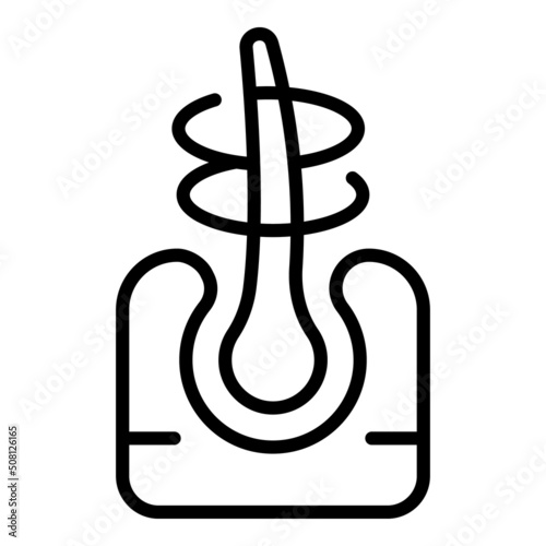 Hair care icon outline vector. Woman beauty. Cut equipment