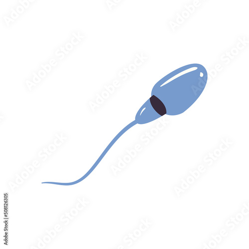 flat blue sperm design