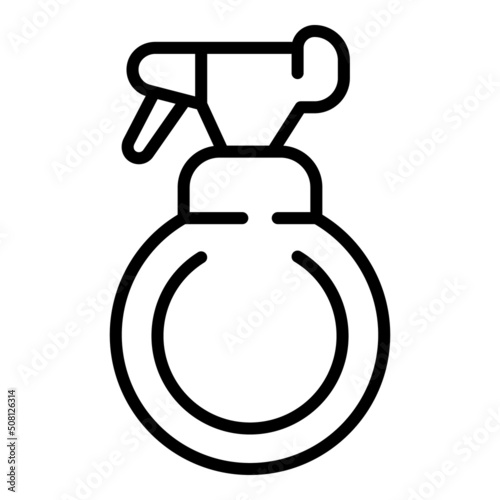 Salon water spray icon outline vector. Hair beauty. Comb care