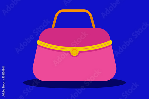 Woman bag icon vector illustration - flat design