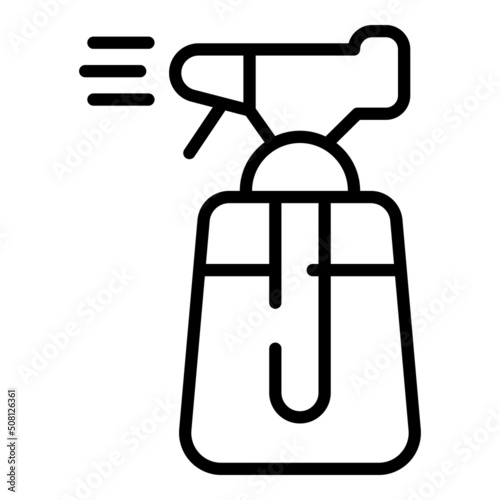 Hair spray icon outline vector. Salon shampoo. Barber beauty