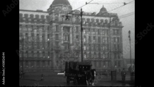 Glasgow Royal Infirmary 1934 - Exterior view of the Glasgow Royal Infirmary in 1934.