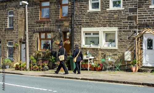 Wallpaper Mural Disguise in period costume for the 1940s event Torontodigital.ca