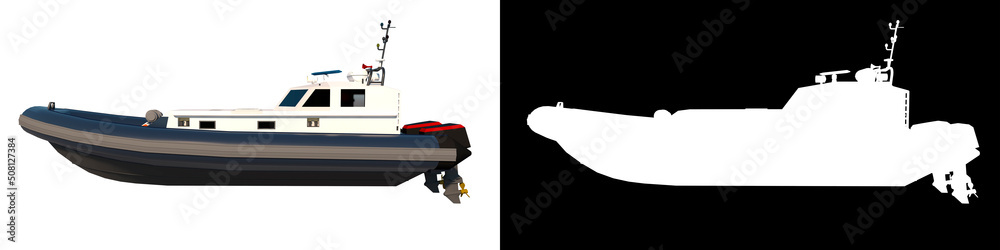 Ship inflatable Boat 1- Lateral view white background alpha png 3D Rendering Ilustracion 3D Ship inflatable Boat 1- Lateral view white background alpha png 3D Rendering Ilustracion 3D