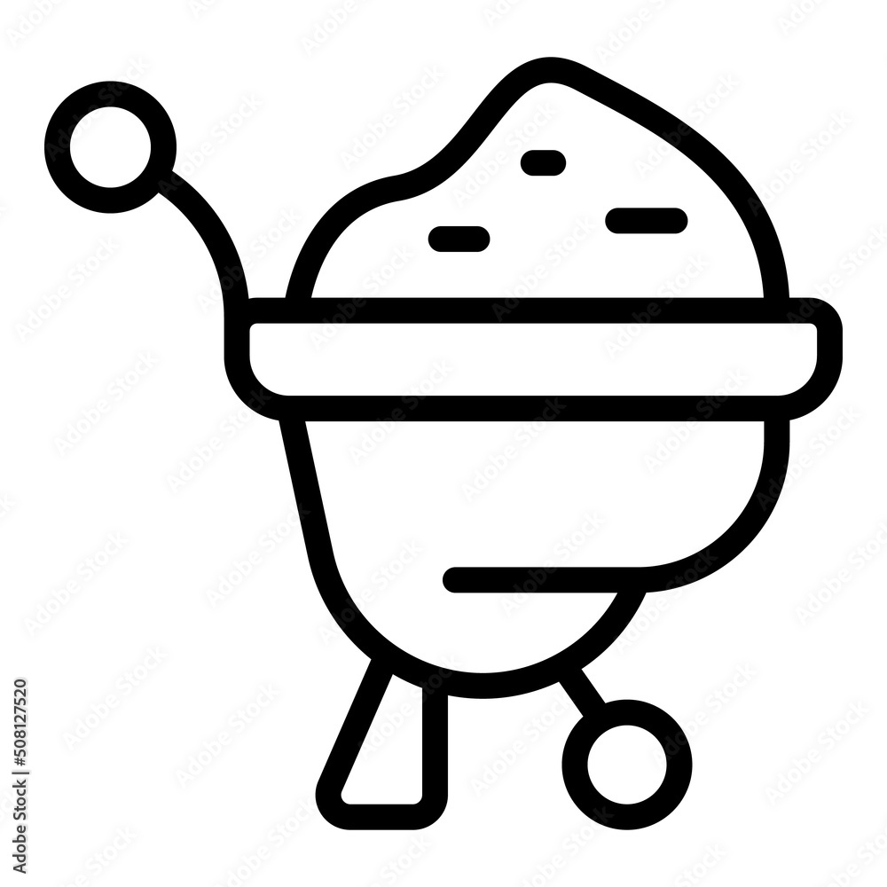 Remodeling wheelbarrow icon outline vector. Home wall. Service interior