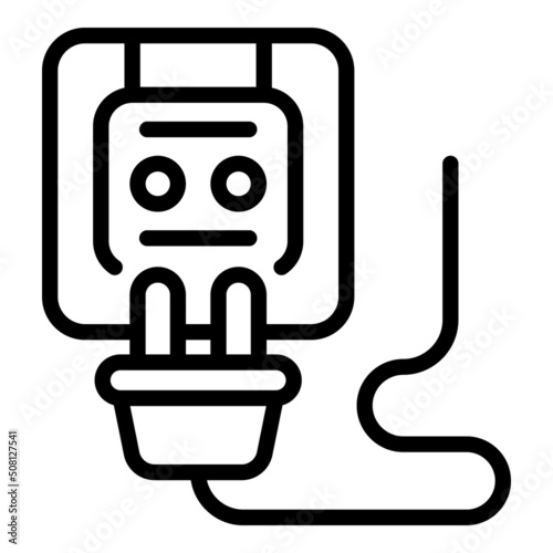 Electric remodeling icon outline vector. Home remodeling. Repair service