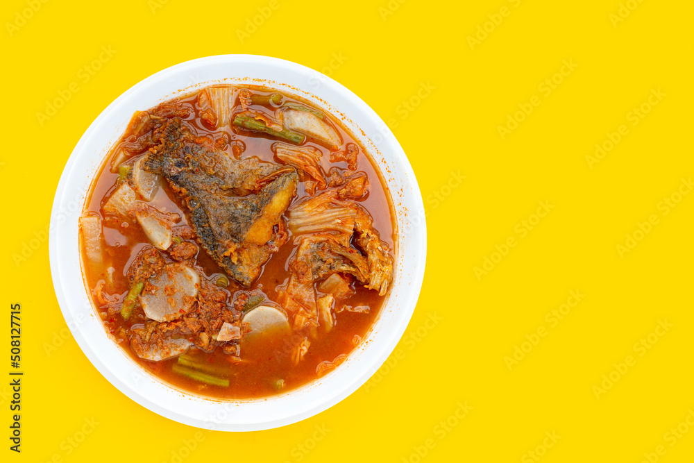 Sour Soup with Tilapia and Mixed Vegetables