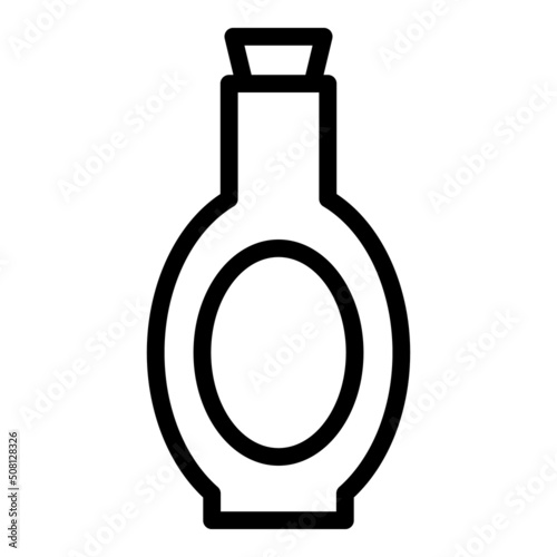 Soy oil bottle icon outline vector. Soya food. Soybean sauce