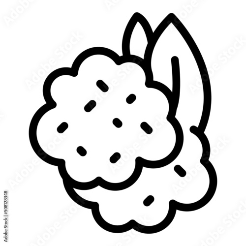 Soy plant icon outline vector. Food soya. Milk bean