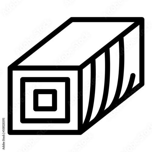 Soy food roll icon outline vector. Soya tofu. Meat vegetable