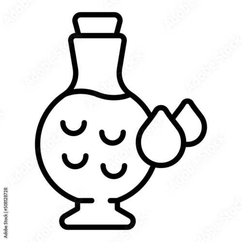 Oil olives icon outline vector. Bottle olive. Virgin extra