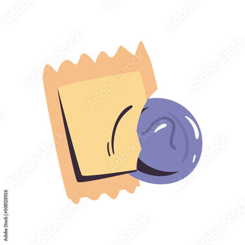 flat condom and package