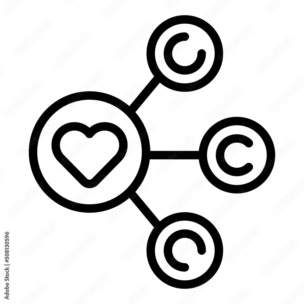 Give share scheme icon outline vector. Love charity. Volunteer activist Give share scheme icon outline vector. Love charity. Volunteer activist