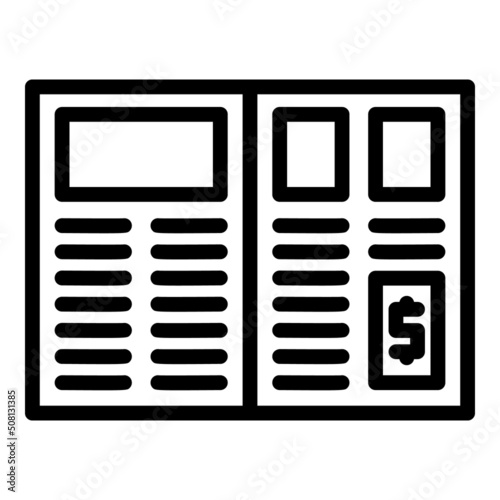 Paper quiz icon outline vector. Ask test. Word education