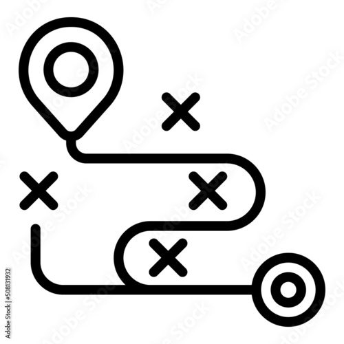 Expert route icon outline vector. Business team. Consult chart