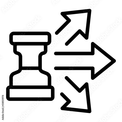 Hourglass advantage icon outline vector. Business decision. Cost idea