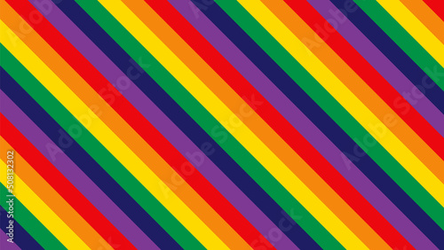 LGBTQ Pride Month Rainbow Background Vector © Vector Archive
