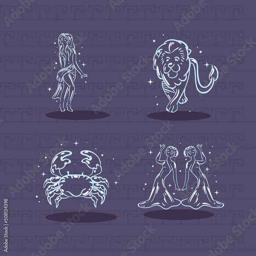 zodiacal constellations bundle