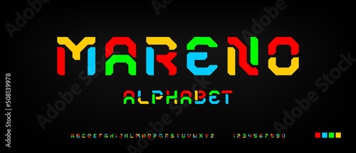 Wallpaper Mural Digital modern creative alphabet with urban style template Torontodigital.ca