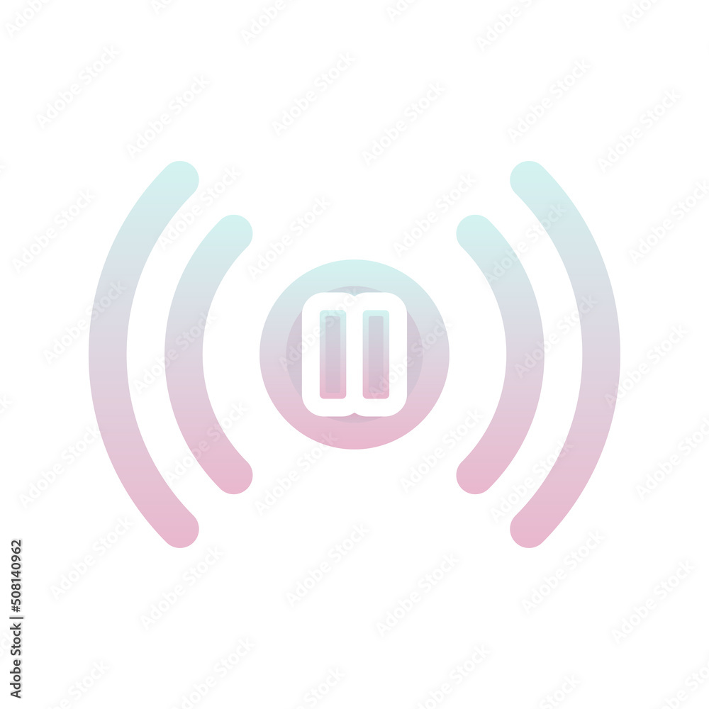 pause live logo gradient design template icon pause live logo gradient design template icon