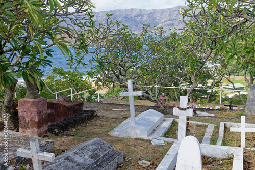 Hiva Oa (Polynésie Française) : cimetière de Atuona photo