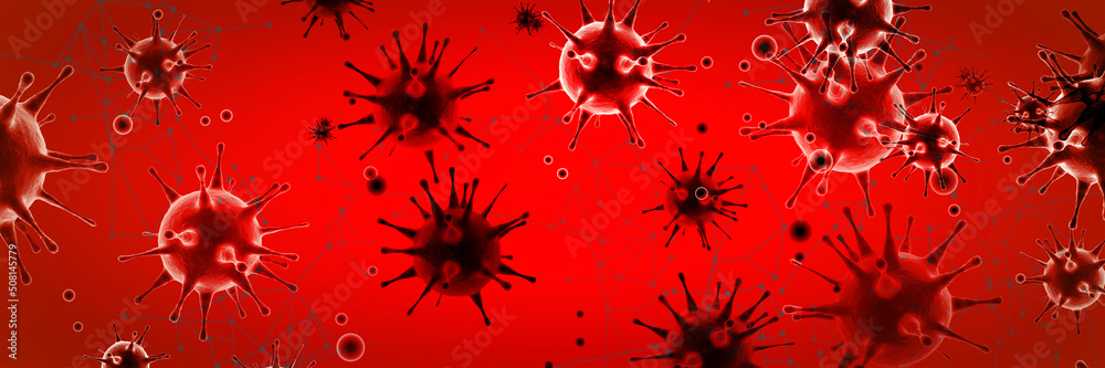 Corona virus background, pandemic risk concept. 3D illustration Corona virus background, pandemic risk concept. 3D illustration