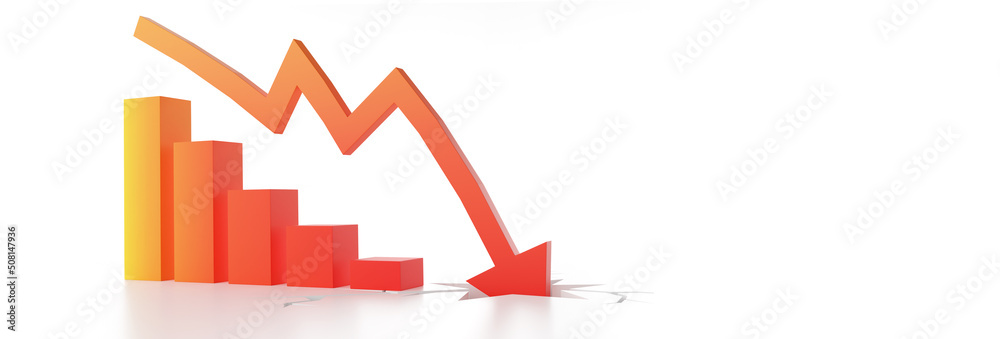Econimical crisis concept. Spread in the world, economy is down. 3d illustration Econimical crisis concept. Spread in the world, economy is down. 3d illustration