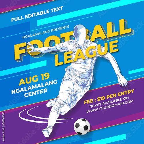 football league flyer template