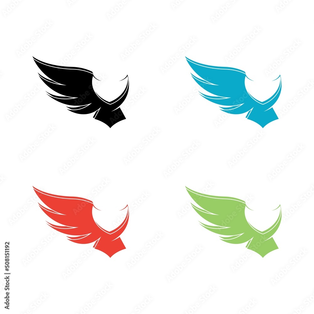 Fototapeta premium Owl logo template vector icon set