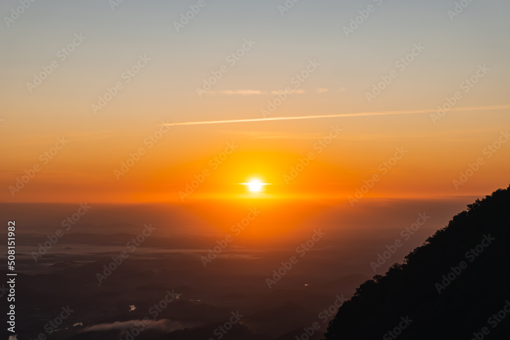 Obraz premium Sunset in the mountains