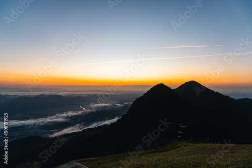 Sunset in the mountains