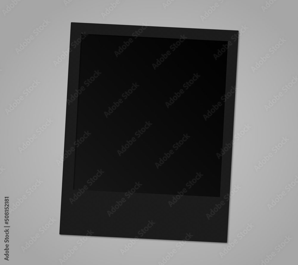 Blank photo frame on black blank photo frame on black stock vector