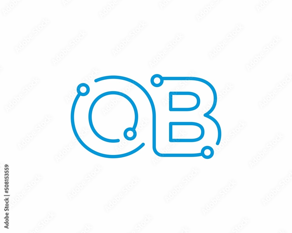 Abstract Letters OB Logo Design Template 001 Abstract Letters OB Logo Design Template 001
