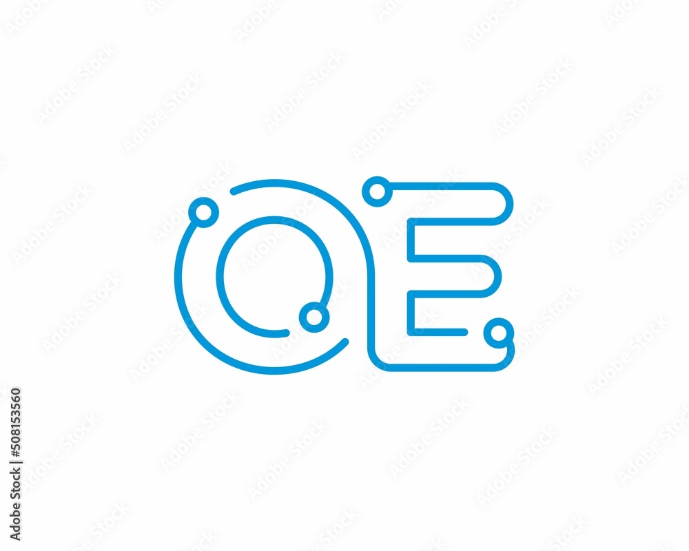 Abstract Letters OE Logo Design Template 001 Abstract Letters OE Logo Design Template 001