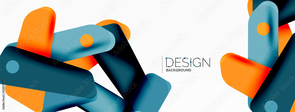 Creative geometric wallpaper. Minimal abstract background. Color bright overlapping lines composition vector illustration for wallpaper banner background or landing page Creative geometric wallpaper. Minimal abstract background. Color bright overlapping lines composition vector illustration for wallpaper banner background or landing page