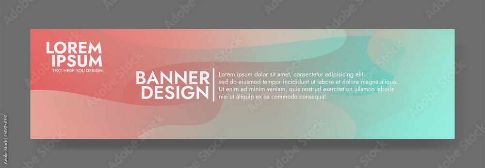 Abstract Colorful liquid Banner Template. Modern background design. gradient color. Dynamic Waves. Fluid shapes composition. Fit for banners