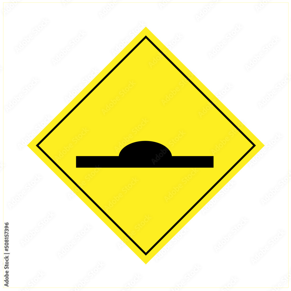 speedbumg sign road sign yellow traffic light speedbumg sign road sign yellow traffic light