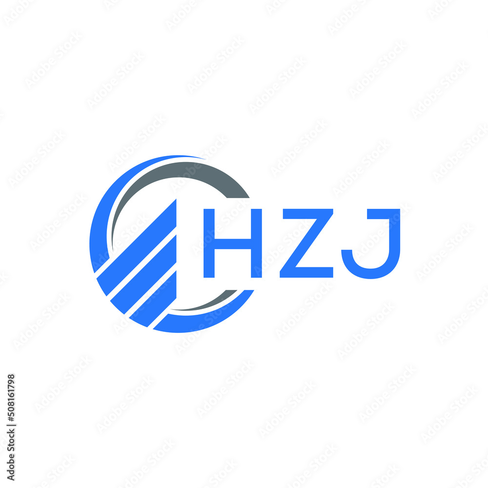 HZJ Flat accounting logo design on white background. HZJ creative initials Growth graph letter logo concept. HZJ business finance logo design. HZJ Flat accounting logo design on white background. HZJ creative initials Growth graph letter logo concept. HZJ business finance logo design.