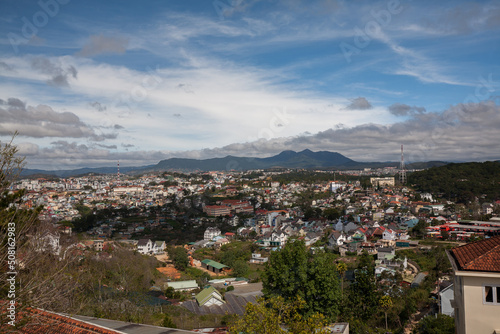 Cityscape of Dalat City, Vietnam