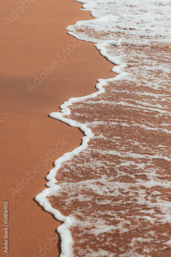 beautiful desert landscape by the sea