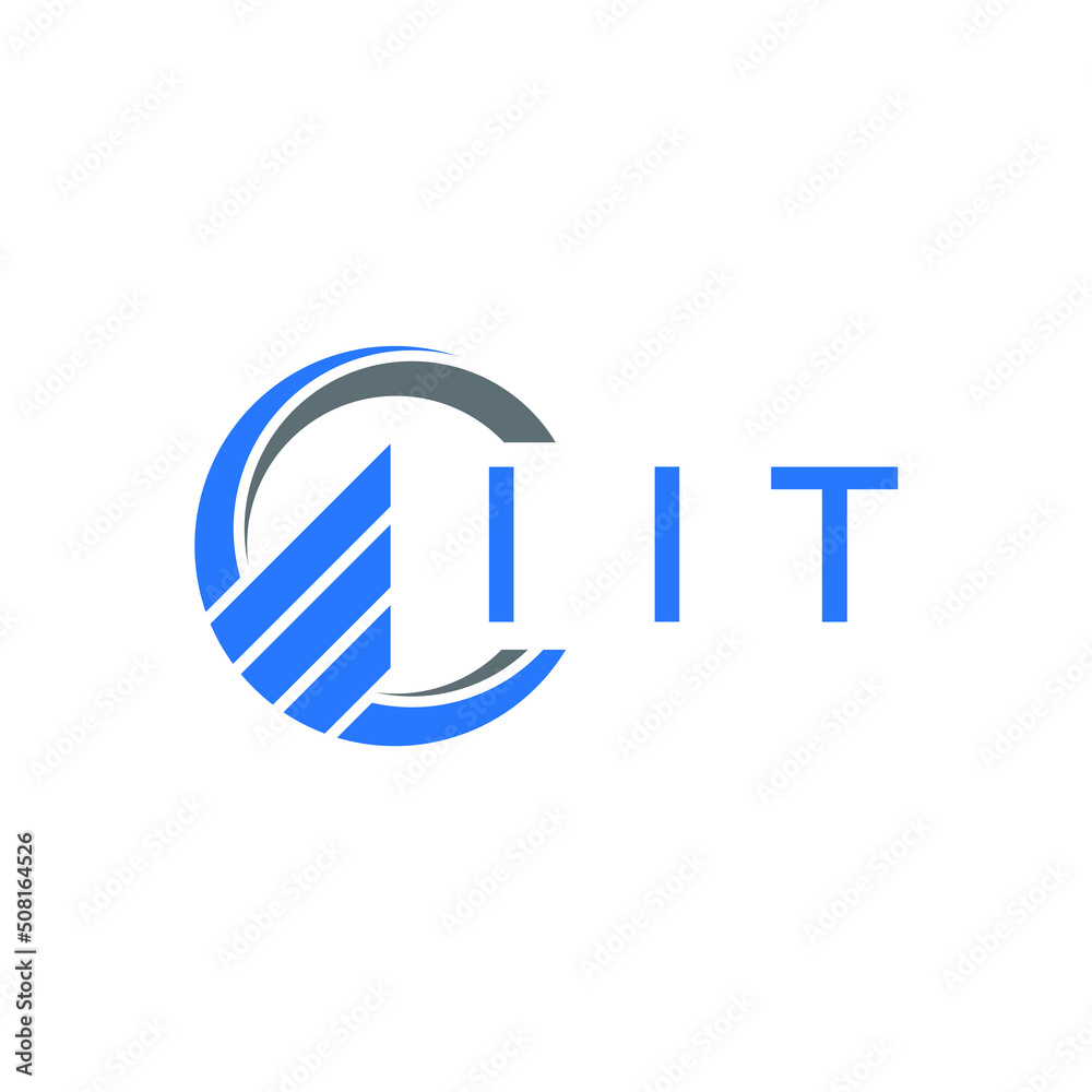 IIT Flat accounting logo design on white background. IIT creative initials Growth graph letter logo concept. IIT business finance logo design. IIT Flat accounting logo design on white background. IIT creative initials Growth graph letter logo concept. IIT business finance logo design.