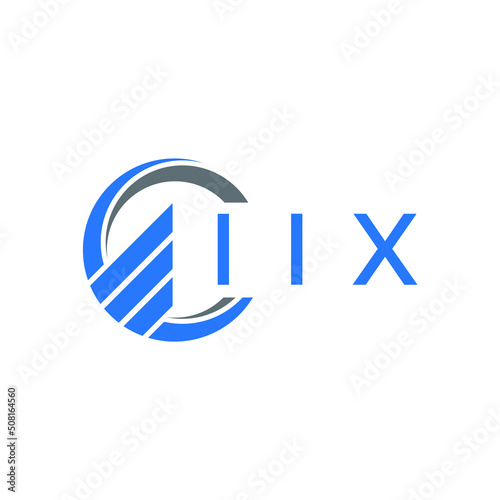 Free Download IIX Flat accounting logo design on white background. IIX creative initials Growth graph letter logo concept. IIX business finance logo design.  - GFXLoad