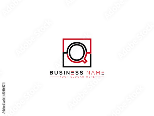 Letter Q Logo Icon, square q qq Logo Letter Vector Image Design For Company
