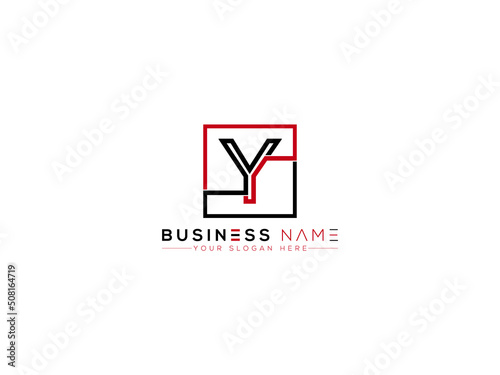 Letter Y Logo Icon, square Y yy Logo Letter Vector Image Design For Company