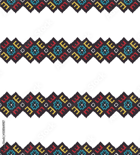 vector ukrainian folk seamless pattern ornaments. Ethnic ornament. Border element. Vector illustration